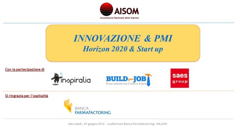 COMUNICATO_Innovazione & PMI_Milano_29 giugno 2016