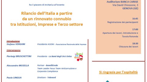 Genova_15 marzo 2017_Rilancio dell’Italia a partire da un rinnovato connubio tra Istituzioni, Imprese e Terzo settore