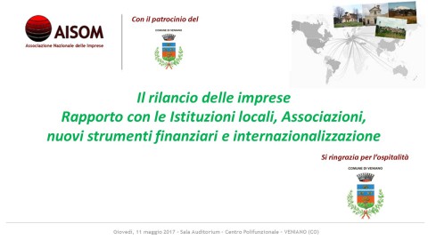 COMUNICATO_Il rilancio delle imprese_Veniano (CO)_11 maggio 2017