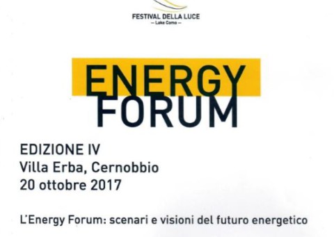 Energy Forum IV Edizione, 20-10-2017, Villa Erba Cernobbio Como