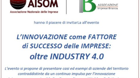 Monza, 24 gennaio 2018_”L’INNOVAZIONE come FATTORE di SUCCESSO delle IMPRESE: oltre INDUSTRY 4.0″