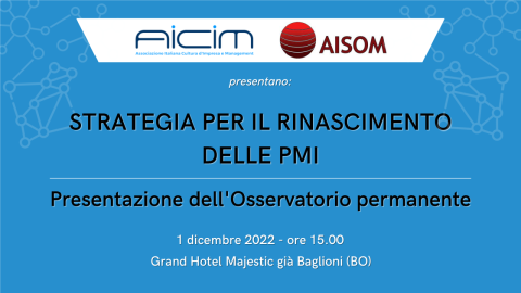 STRATEGIA PER IL RINASCIMENTO DELLE PMI_BOLOGNA_1^ DICEMBRE 2022